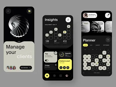 Legal Client Management App business business analytics calendar case management client management court cases data visualization insights panel interactive ui lawyer tool legal app mobile design modern interface planner ui productivity app smart tracking ui design ux design ux ui website