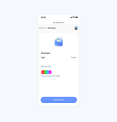 Secure File Sharing – Manage access and collaborate effortlessly design mobile ui ux