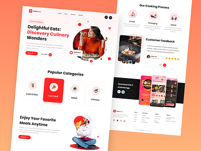 Food Delivery Website Design figma figma website figma website design food delivery website food website landing page design ui design ui ux design ux design web design website design