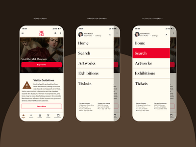 Met Museum 002 app app design apple art art museum branding clean design figma ios material met minimal mobile museum app new york the met ui uiux ux