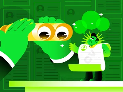 Job Interview hiring illustration illustrator job hunting job interview newletter resume vector vector art