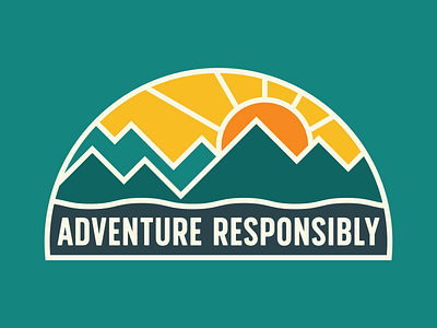 Adventure Mountain Badge badge logo mountain badge mountain logo outdoors patch retro retro badge retro patch utah designer vintage wilderness