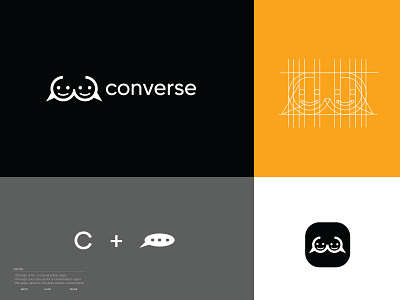 conversa logo app branding c combenation c conversation c logo c mark cating logo conversation logo design graphic design icon letter logo logo logoconcept minemal minimalism logo modarn logo