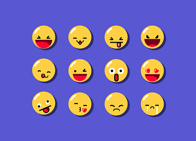 Minimal Flat Emoticon Explorations emoticons flat graphic design icon illustration minimal emoticon smiley ui vector