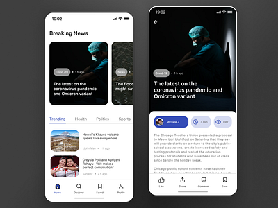 News Mobile App clean design exploration figma illustration iphone minimalist mobile news ui ux