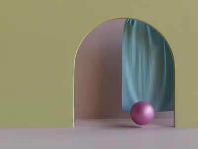 Scene 3d abstract blender branding lighting render scene