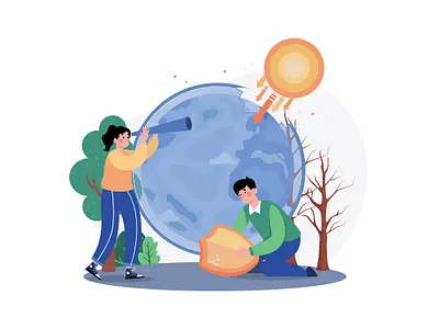 Ozone Holes Illustration Concept danger