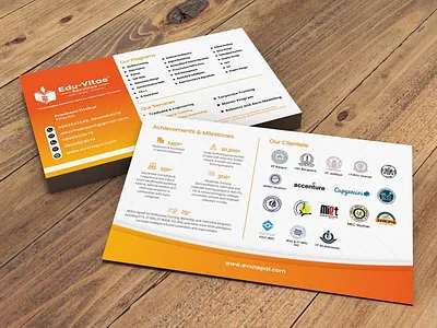 Edu-Vitae Business Card branding businesscard design illustration indesignmedia vector visitingcard