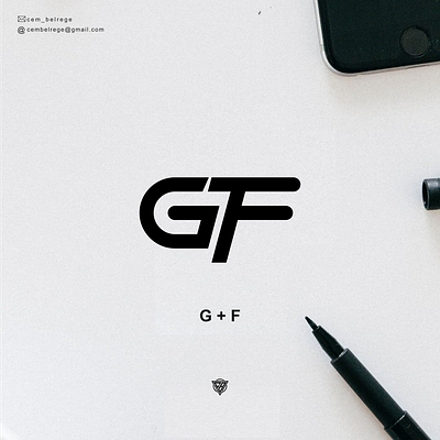 monogram GF 3d animation branding design graphic design icon illustration logo motion graphics typography ui ux vector