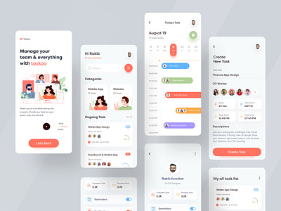 Task Management App (Full) android app app app design app ui ios mobile mobile app reminder app task app task list task management to do to do list todo todo list app ui uiux ux