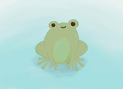 Frog Friend doodle frog illustration maker of rad