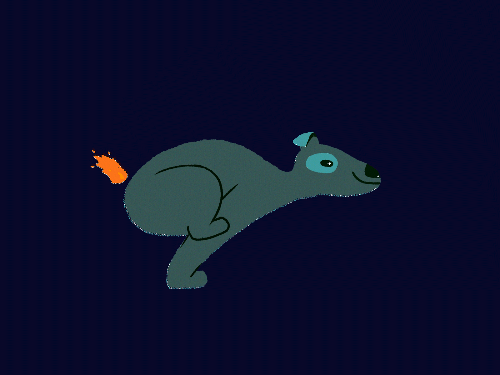 Happy Dog animation character design dog gif illustration motion motion design motion graphics