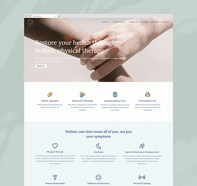 MOCEAN Website landingpage ui ux web website