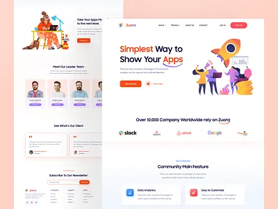 Saas landing page creative graphic design illustration landing landing page minimal saas saas landing page startup ui ui ux ux web web design web page web site web ui webdesign website wordpress