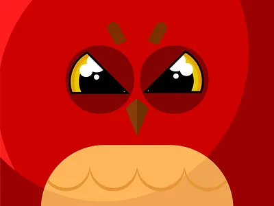 Who! 3 animal app artist artwork branding cool design digital emotion fun graphic design icon illustration logo minimal owl paint red ui vector