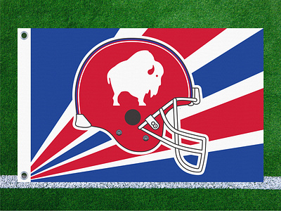 classic buffalo classic flag football nfl retro throwback tiny buffalo vintage