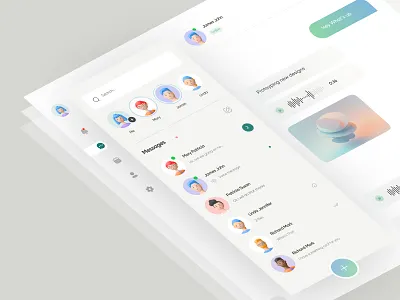 Messaging Dashboard - Web Design 3d afghanistan chat dashboard dashboard design design desktop interface interface design kabul message messenger messenger dashboard minimal mobile app ui web web design yasir