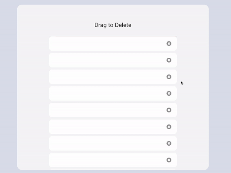 Drag to Delete figma smart animate