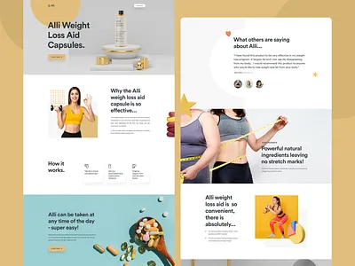 Weight Loss Template For WPFunnels branding clean design energy fitness funnels graphic design ui ux web website weight weight loss