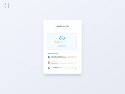 DailyUI 031 - File Upload 031 dailyui dailyui031 file card file ui file upload file uploading file uploading ui loading page loading ui progressing bar uploading uploading bar