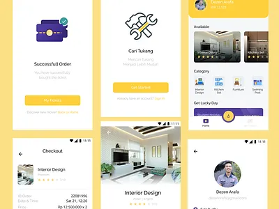 Cari Tukang builder handyman mobile ui