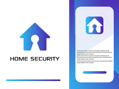 HOME SECURITY LOGO DESIGN | MODERN LOGO brand identity creative logo design flat logo home icon home logo home security logo logo logo design minimal logo minimalist logo modern logo modern security logo security icon security logo