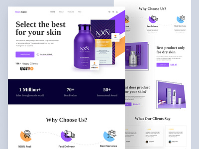 NxnCare - Product Website Design ecommerce interaction design online shop online store product product design product page product website shop shopify shopify store sifat hasan store ui ui design uiux web design web page website website design woocommerce