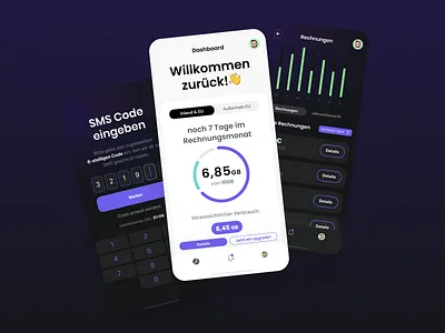 Internet Provider Mobil App app clean concept design interface internet ios product design provider ui ui ux design ui design ux ux design