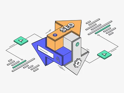 9 Advanced SEO Techniques blog branding design illustration isometric marketing seo techniques web