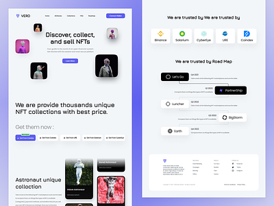 NFT Collection Landing art bitcoin creative crypto cryptoart landing logo marketplace minimal nft nftart token ui uidesign ux web app