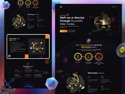 Cryptocurrency Landing Page! 3d art bitcoin blockchain crypto crypto exchange crypto wallet design ethereum illustration logo nftart ui ui design uidesign uiux ux virtual money web web design