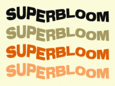 superbloom band logo band logo band logo design graphic design halftone halftone logo logo logo design wave wave logo