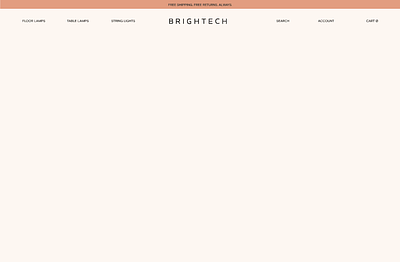 Brightech Homepage Scroll - Non Linear animation behance create dailyui design dribbble e commerce furniture gifs grid inspiration layout minimal process ui animation uidesign userexperience webdesigner