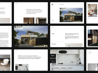 Maddow - Portfolio Template for Architects & Interior Designers architecture architecture studio creative portfolio design studio grid layout interior design interior design website minimal minimal design photography portfolio portfolio template portfolio ui kit studio web typography web design web designer web template website website template