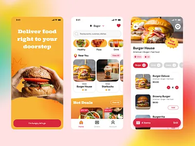 Food Delivery App app delivery design food food delivery icon ui user experience user interface ux