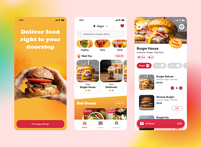 Food Delivery App app delivery design food food delivery icon ui user experience user interface ux