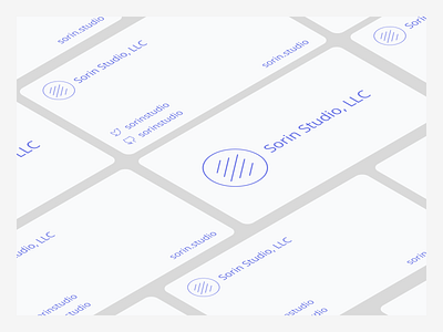 Business Card for - Sorin Studio, LLC app branding design figma graphic design illustration logo typography ui ux vector