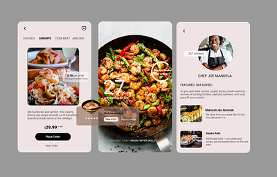 Sea Food! app design ui ux