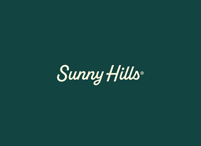 Sunny Hills - Script Logo brand identity branding design logo minimal typography