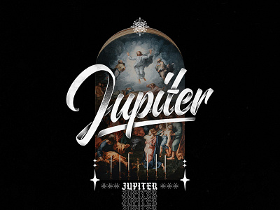 Jupiter art brush design handlettering lettering type typography