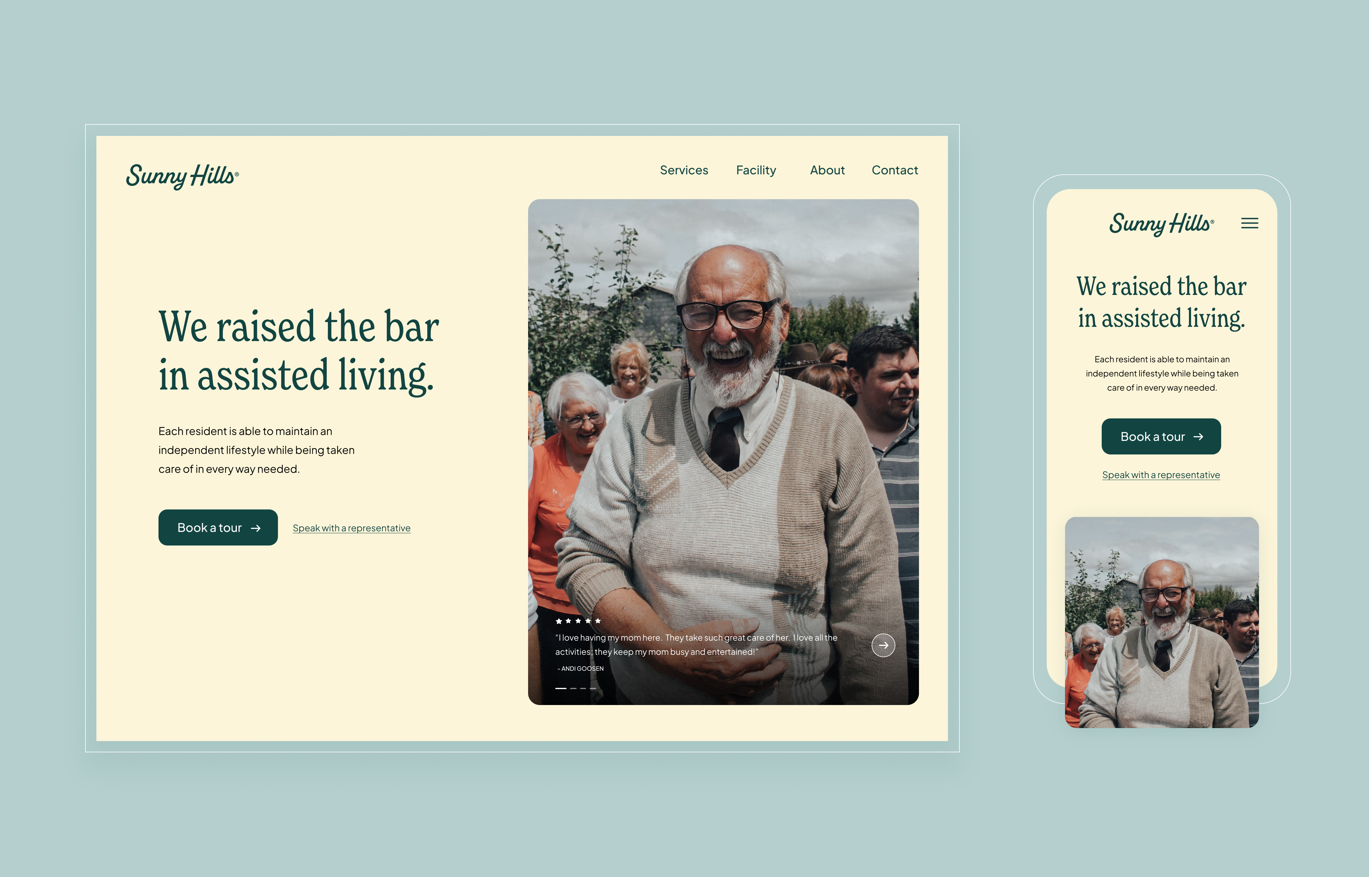 Sunny Hills Website Design design figma minimal typography ui website