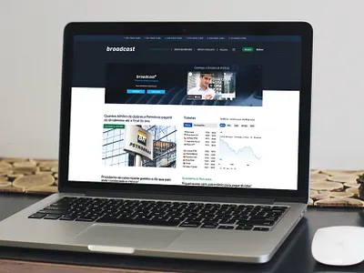 Website design - Broadcast 2d branding design desktop finance graphic design identity news reuters site type ui ux vector web webdesign website websites