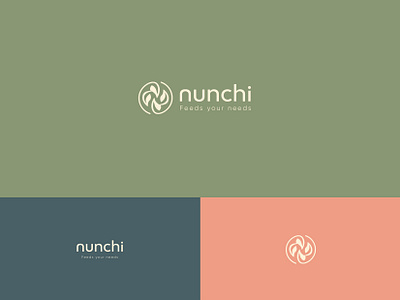 Logo design - Nunchi (brand identity) 2d branding design food healthy identity illustration logo logos logotype natural organic startup store type ui ux vector