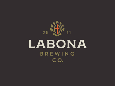 LABONA Craft Brewery beer brewery brewing company craft drink food hops icon labona logo mark symbol