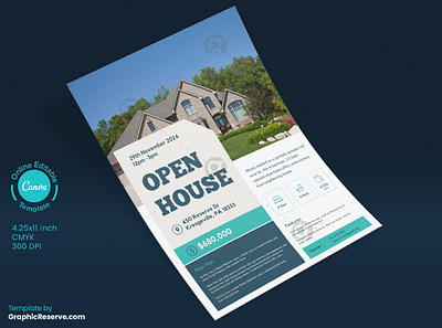 Open House Flyer Cana Design Template open house flyer open house flyer design open house flyer design canva open house flyer template real estate open house flyer realtor open house flyer