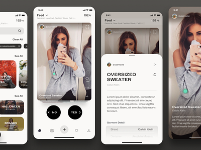 Fashion Voting App Concept app design design dribbble fashion ios sketchapp social ui ui design uiux voting