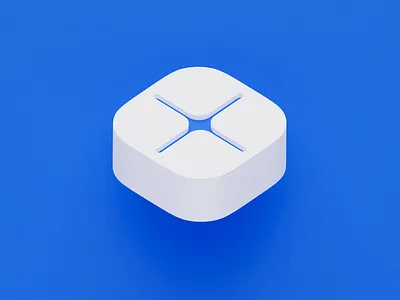 Circa Logotype 3d 3d logo blender block blue grey logo logotype plus