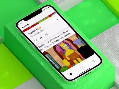 Memo App: Translation of words 3d animation app assets balls cloth feed fun interface ios iphone learn light mobile mockup motion product shadow simple ui