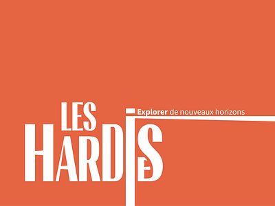 Les Hardi·e·s branding logo logodesign vector