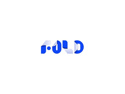 Fold Logo Concept brand branding design fold graphic design illustration logo motion graphics ui ux vector